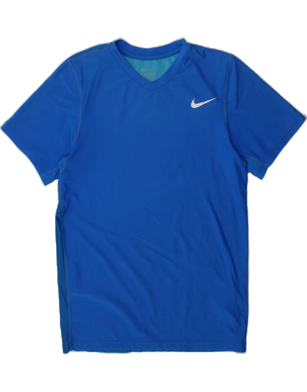 NIKE Boys Dri Fit Graphic T-Shirt Top 9-10 Years Small Blue Polyester Vintage Nike and Second-Hand Nike from Messina Hembry 