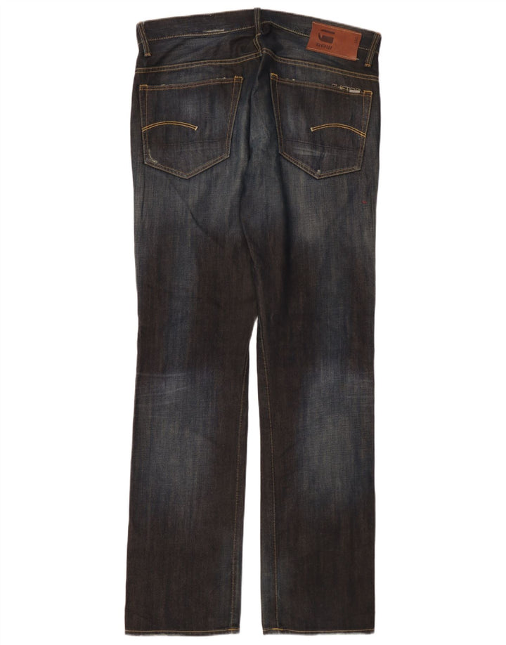 Męskie jeansy G-Star 3301 Straight W34 L34 Niebieskie