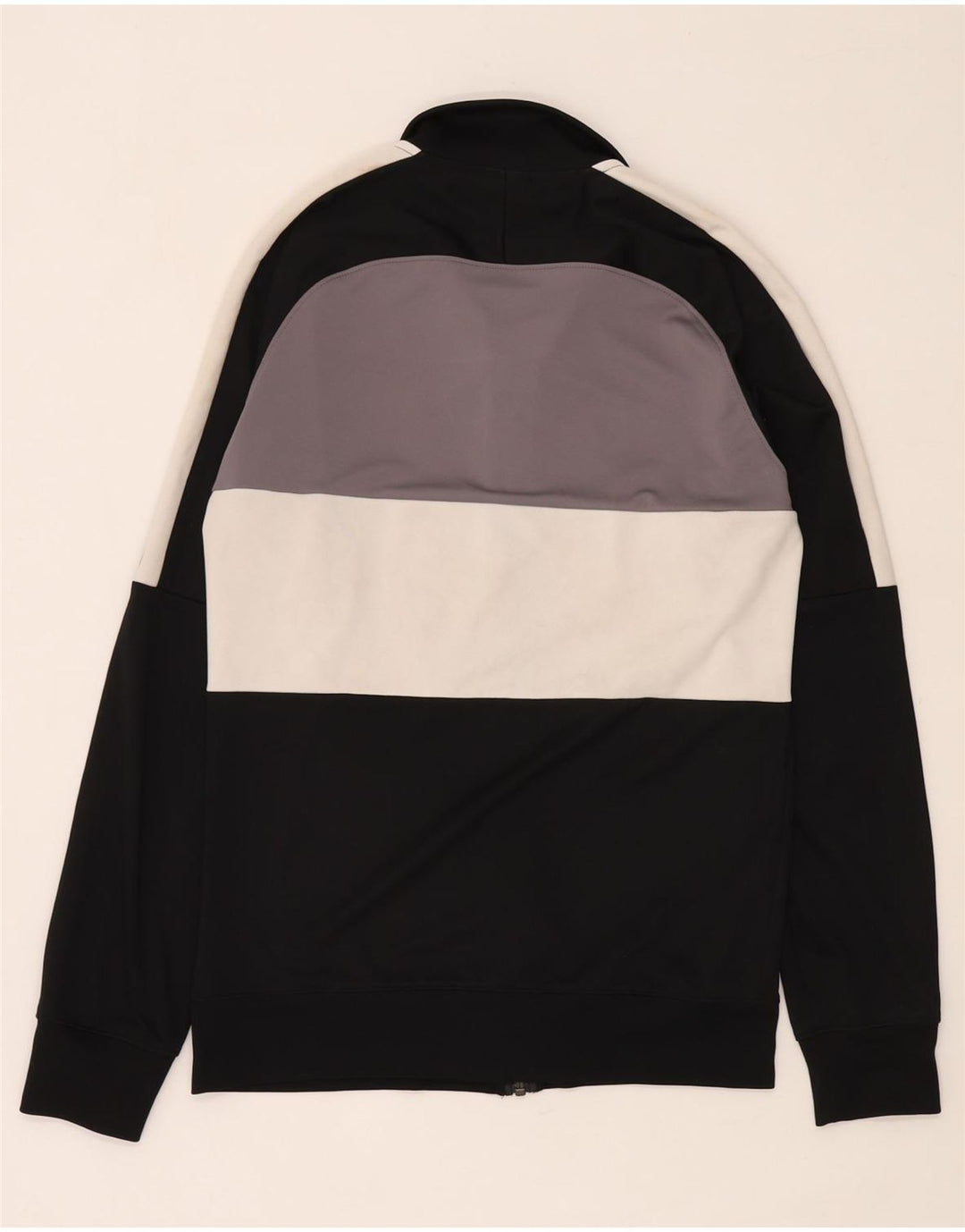 Męska kurtka dresowa Nike Dri Fit, mała, czarna, poliestrowa z blokami kolorów