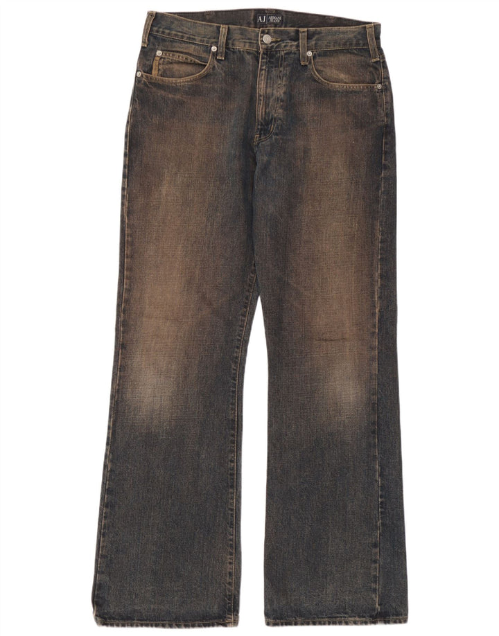 Damskie jeansy Bootcut Armani W34 L32 Granatowe, bawełniane