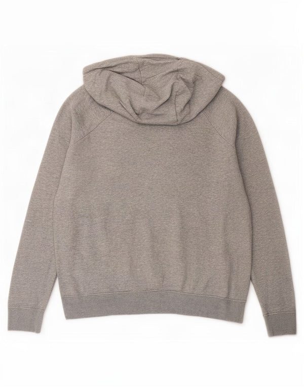 Damski sweter z kapturem Nike o luźnym kroju, UK 12, średnioszary, bawełniany