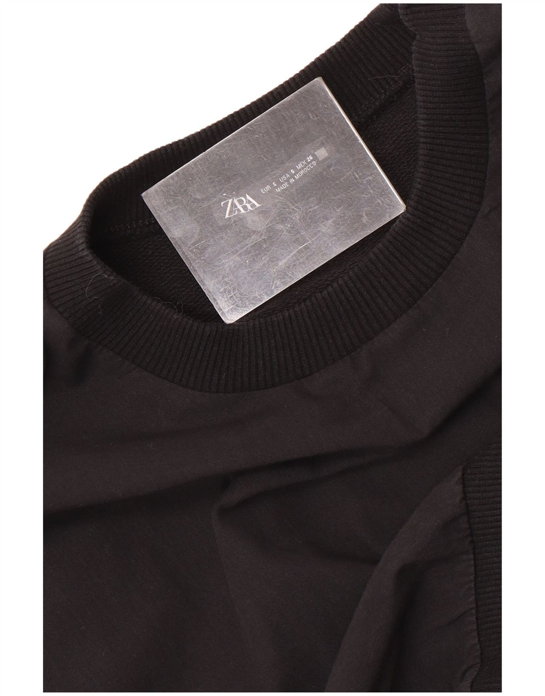 Bluza damska Zara Crop Jumper UK 10 Small Black