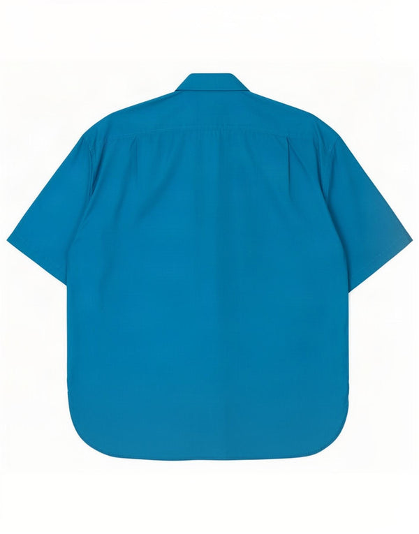 Bluzka damska z krótkim rękawem w stylu vintage, UK 18 XL, niebieska