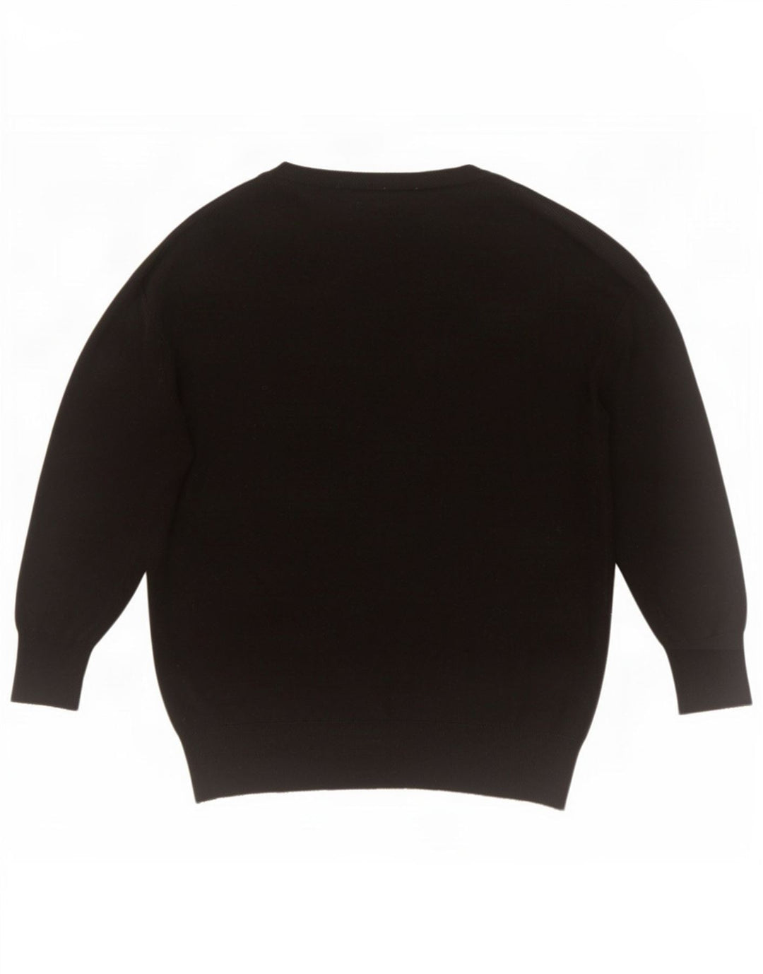 Damski sweter oversize z dekoltem w kształcie litery V Zara UK 10, mały, czarny poliester