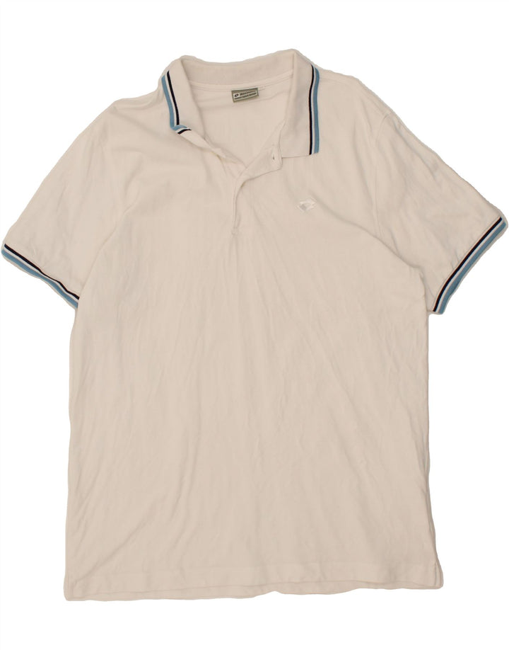 LOTTO Mens Polo Shirt 2XL White Cotton Vintage Lotto and Second-Hand Lotto from Messina Hembry 