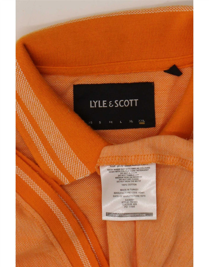 Męska koszulka polo Lyle & Scott, 2XL, pomarańczowa, bawełniana