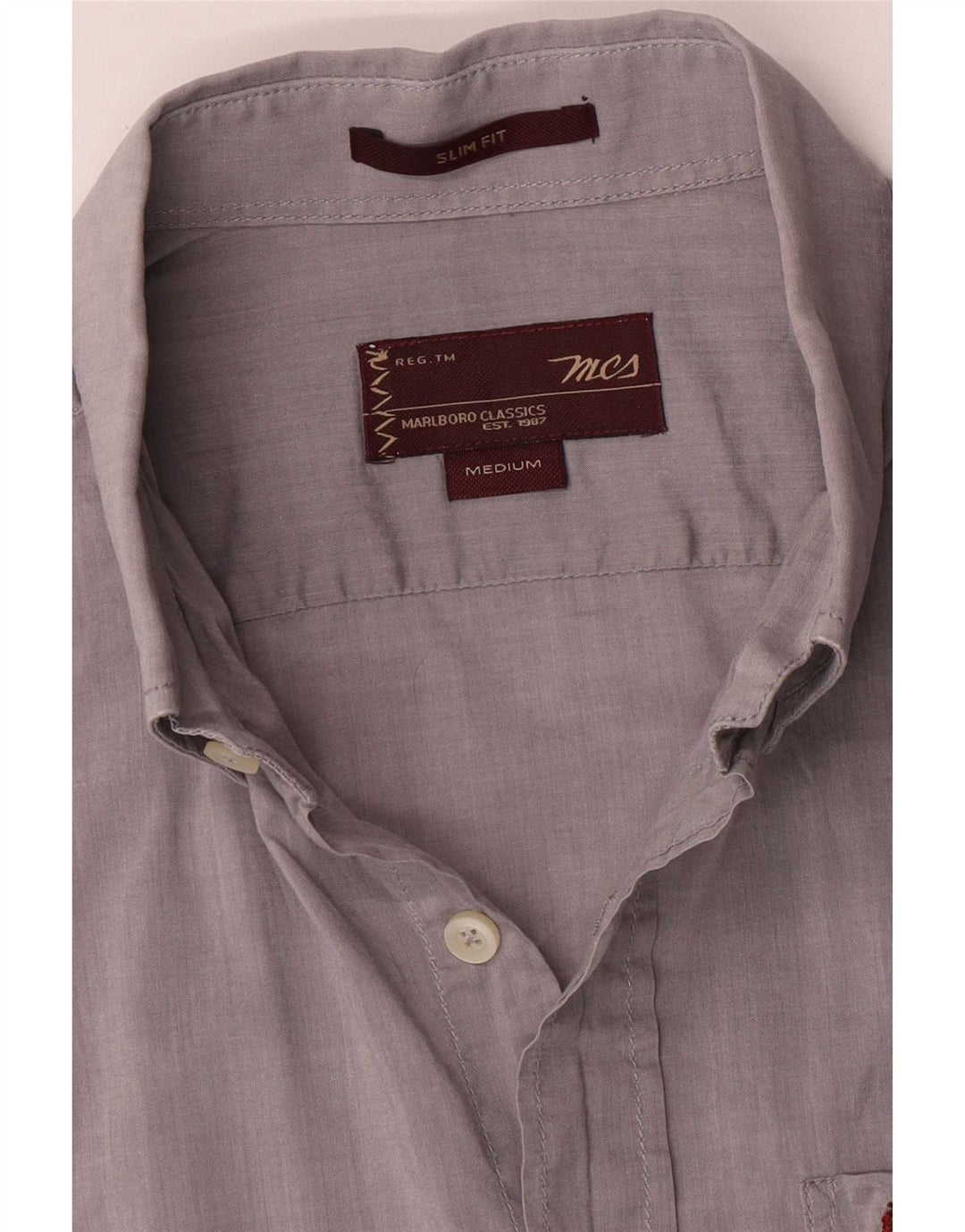 Koszula męska Slim Fit Marlboro Classics, średnio szara