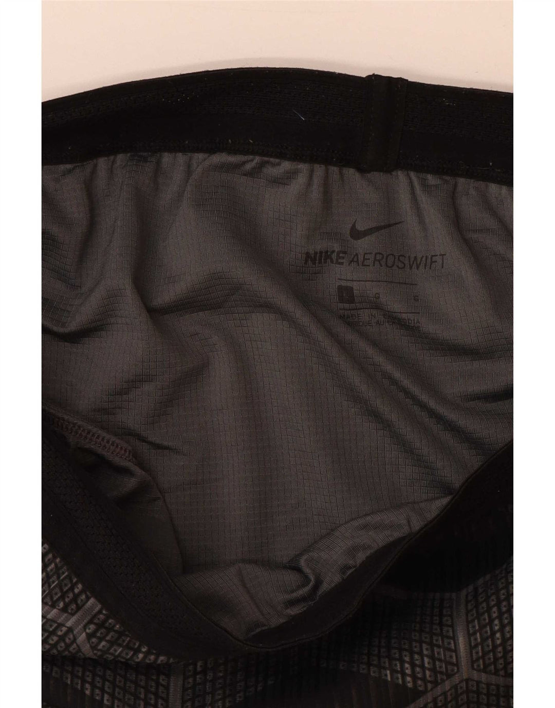 Męskie spodenki sportowe Nike, duże, szare, geometryczne