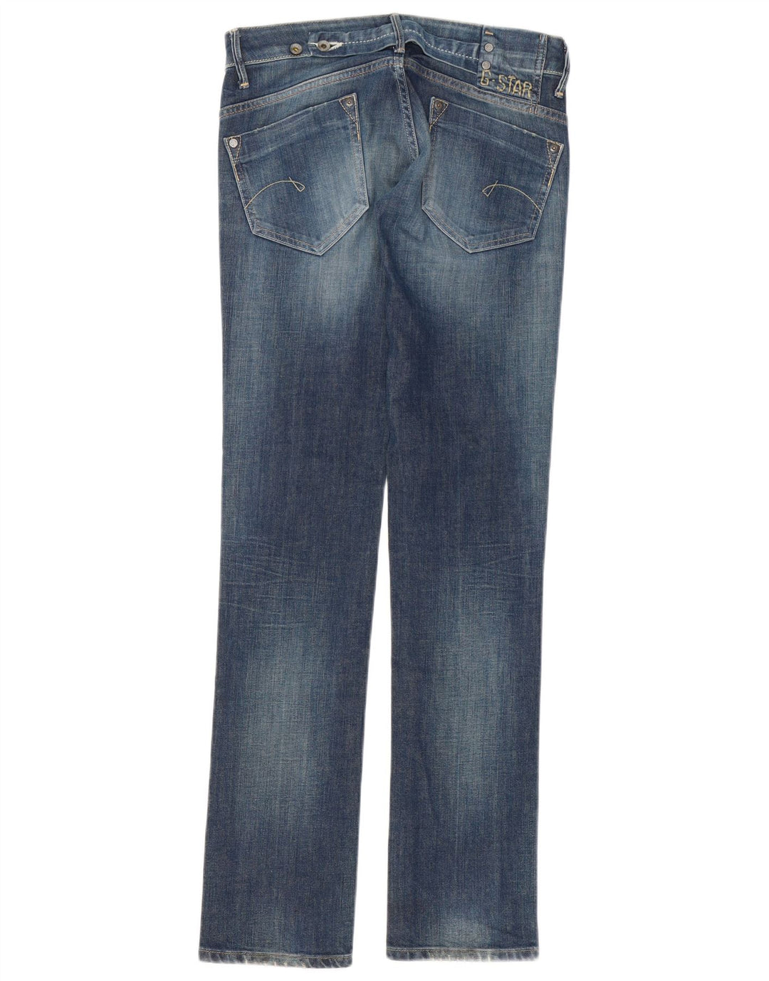 Damskie jeansy slim G-Star W27 L34 Niebieskie bawełniane