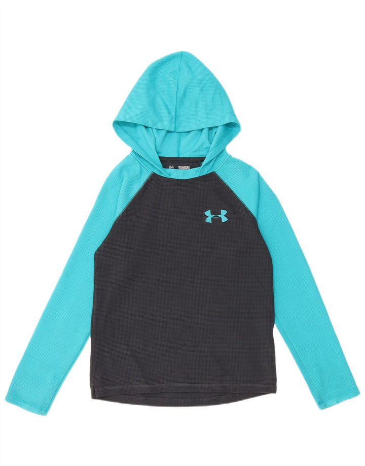 Chłopięcy top z grafiką UNDER ARMOUR z długim rękawem, 9-10 lat, średni czarny