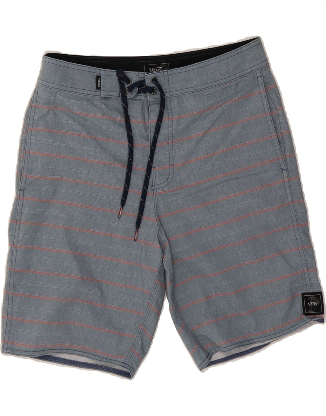 VANS Mens Swimming Shorts Small  Blue Striped Cotton Vintage Vans and Second-Hand Vans from Messina Hembry 