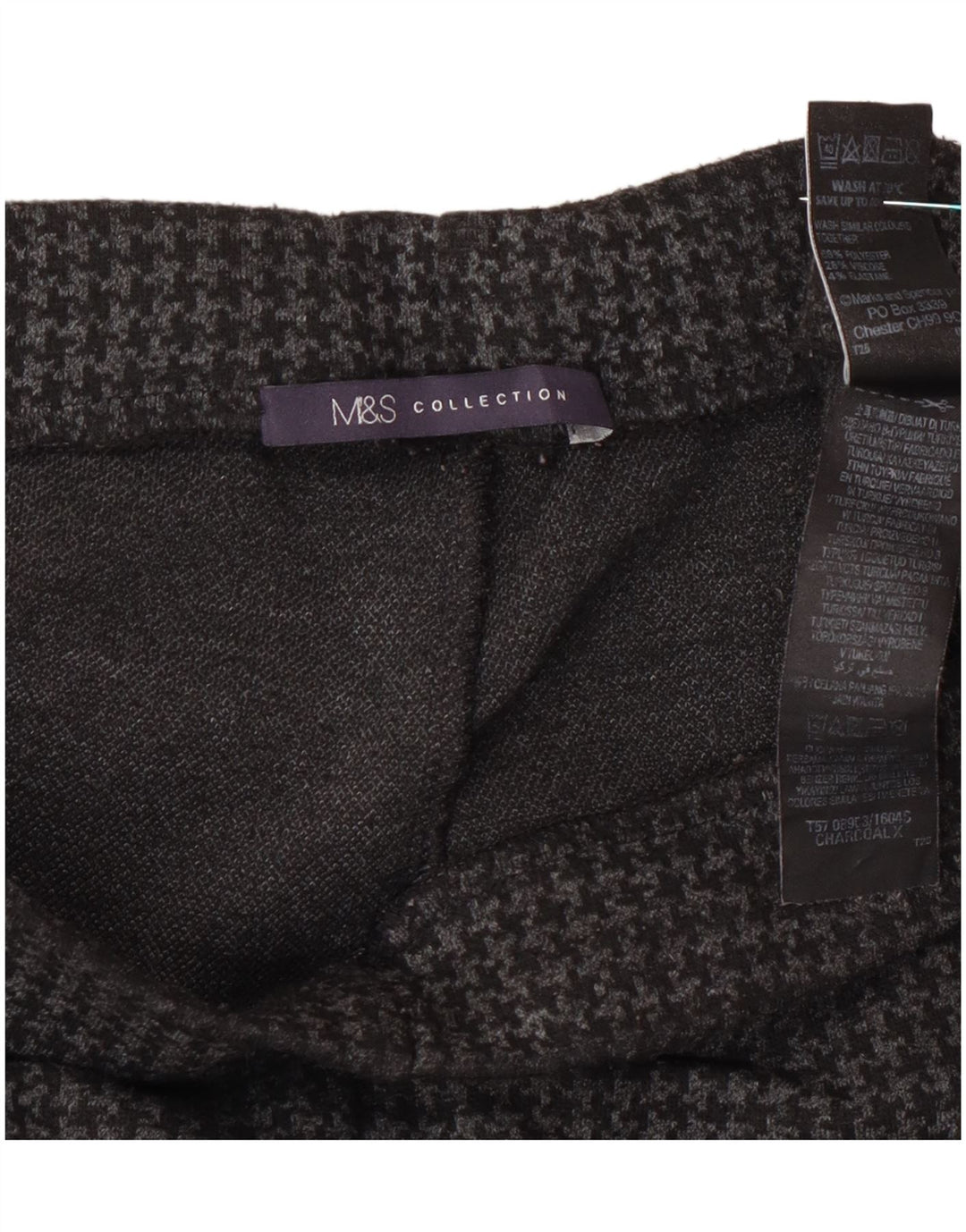 Spodnie damskie Marks & Spencer UK 14 Large W32 L27 Szara pepitka