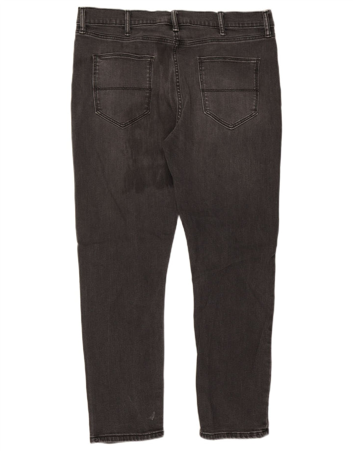 Marks & Spencer Męskie jeansy slim W36 L27 Czarne bawełniane