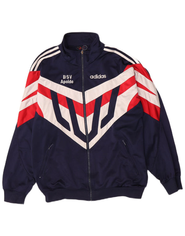 Kurtka męska dresowa Adidas męska UK 44/46 duża granatowa sportowa