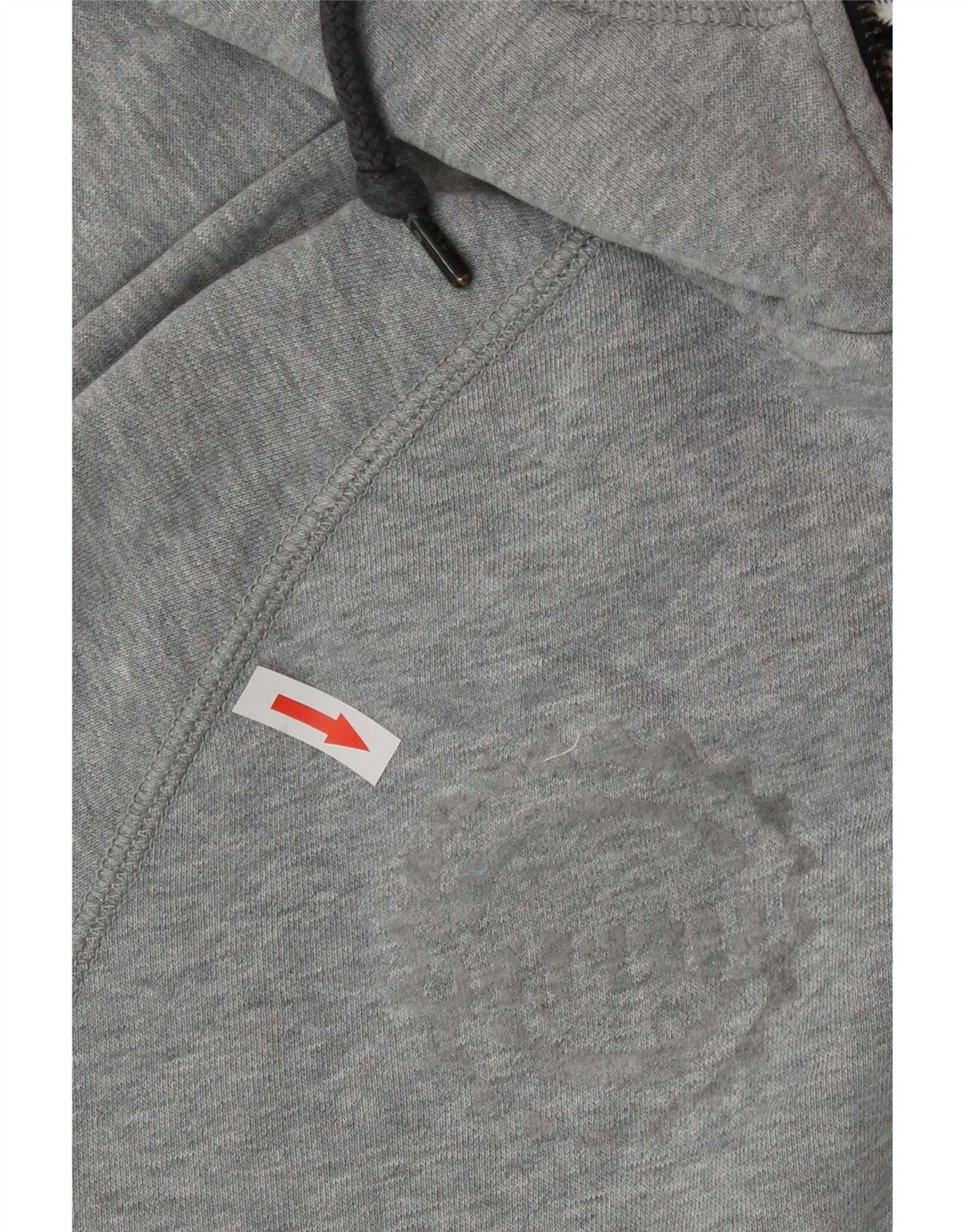 Męski sweter z kapturem i zamkiem błyskawicznym Nike, duży, szary, bawełniany