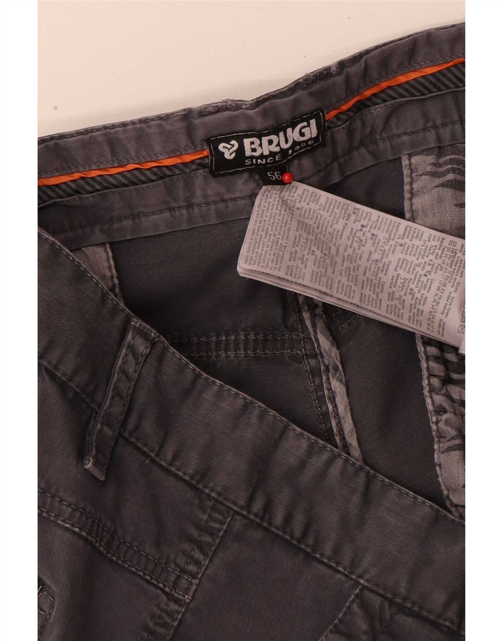 Męskie spodenki cargo Brugi IT 56 3XL W50 Szara bawełna