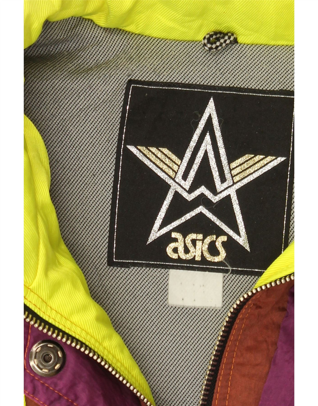 Męska kurtka narciarska z kapturem Asics, UK 44 2XL, wielokolorowa, z blokami kolorów