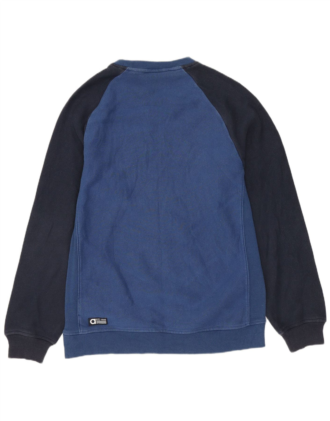 Chłopięca bluza Adidas z grafiką, 13-14 lat, niebieska bawełna z blokami kolorów