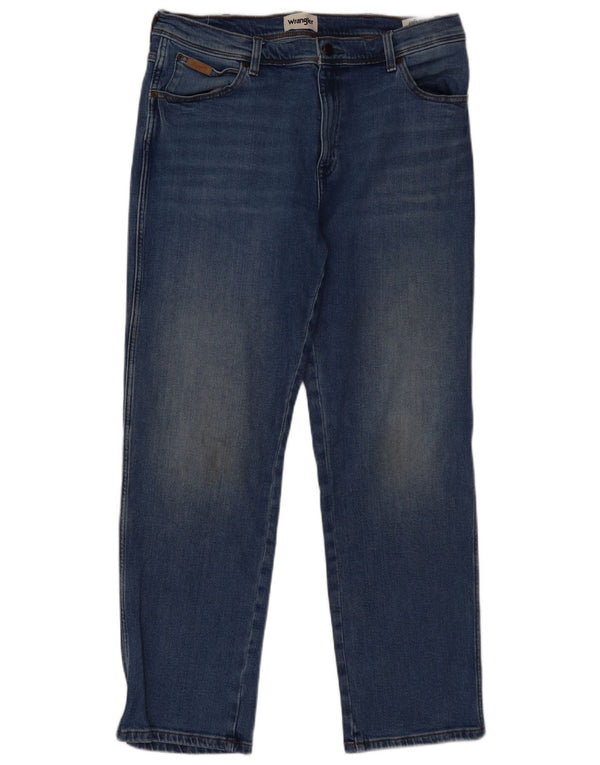 Męskie jeansy Wrangler Texas Straight W36 L32 Niebieskie bawełniane