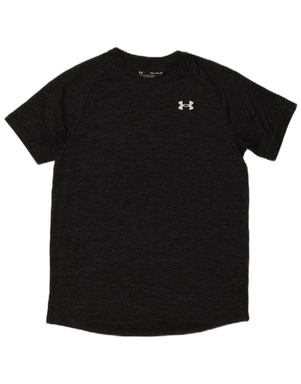 Koszulka chłopięca Under Armour 13-14 lat XL, czarna, nakrapiana