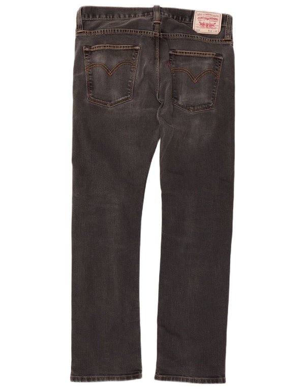 Męskie dżinsy LEVI'S 504 Straight W34 L32 Czarna bawełna