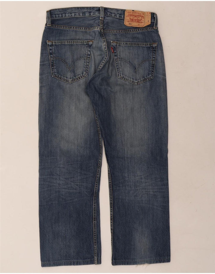 Męskie jeansy LEVI'S 501 Straight W32 L26 Niebieskie bawełniane