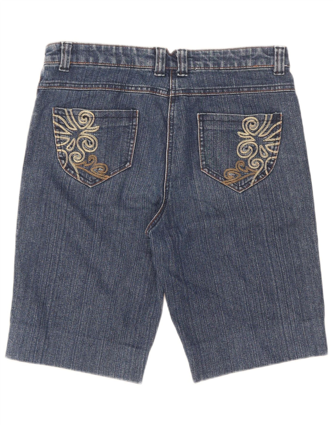 Damskie spodenki jeansowe M&Co UK 12 Medium W32 Niebieskie bawełniane