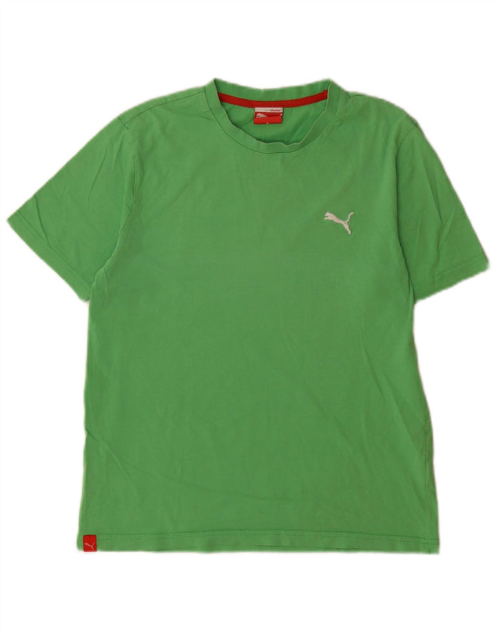 T-shirt męski Puma Top, mały, zielony, bawełniany