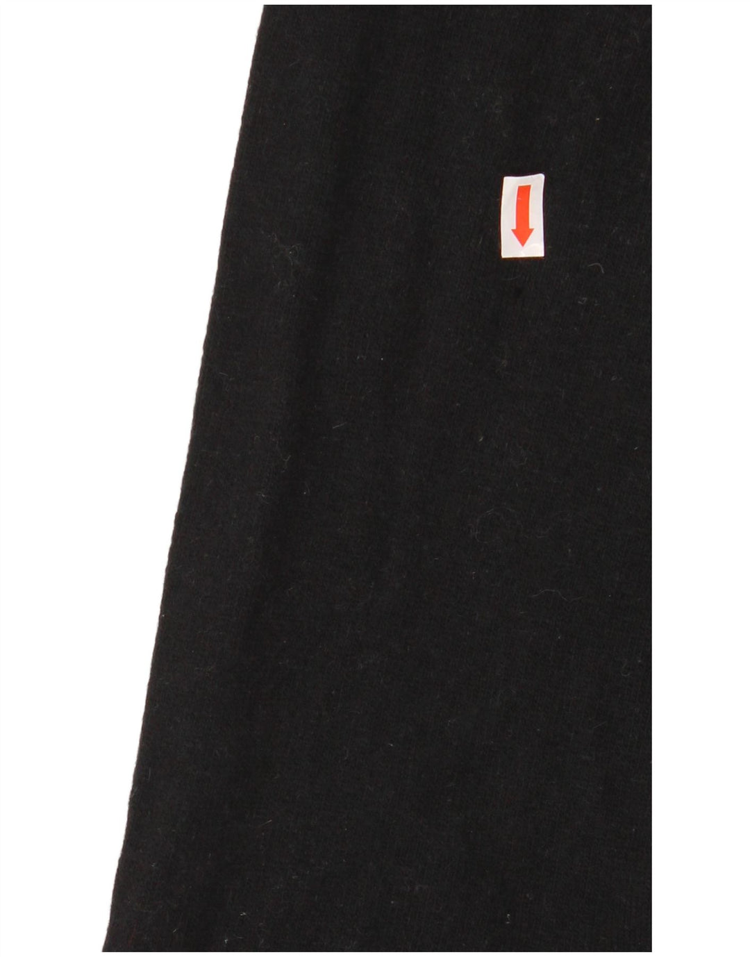 Damski sweter z okrągłym dekoltem Benetton IT 50 XL, czarna wełna