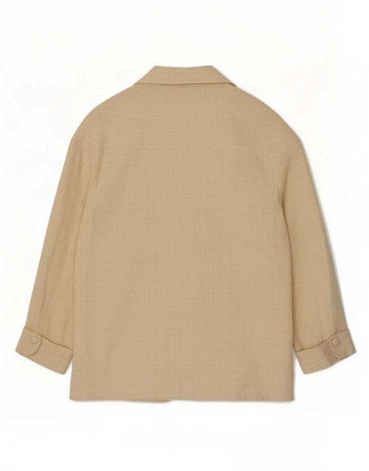 Damska marynarka Zara Oversize z podwójnymi piersiami UK 10 Small Beige