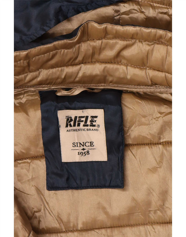 Płaszcz damski z kapturem i kapturem Rifle UK 14 Medium Navy Blue