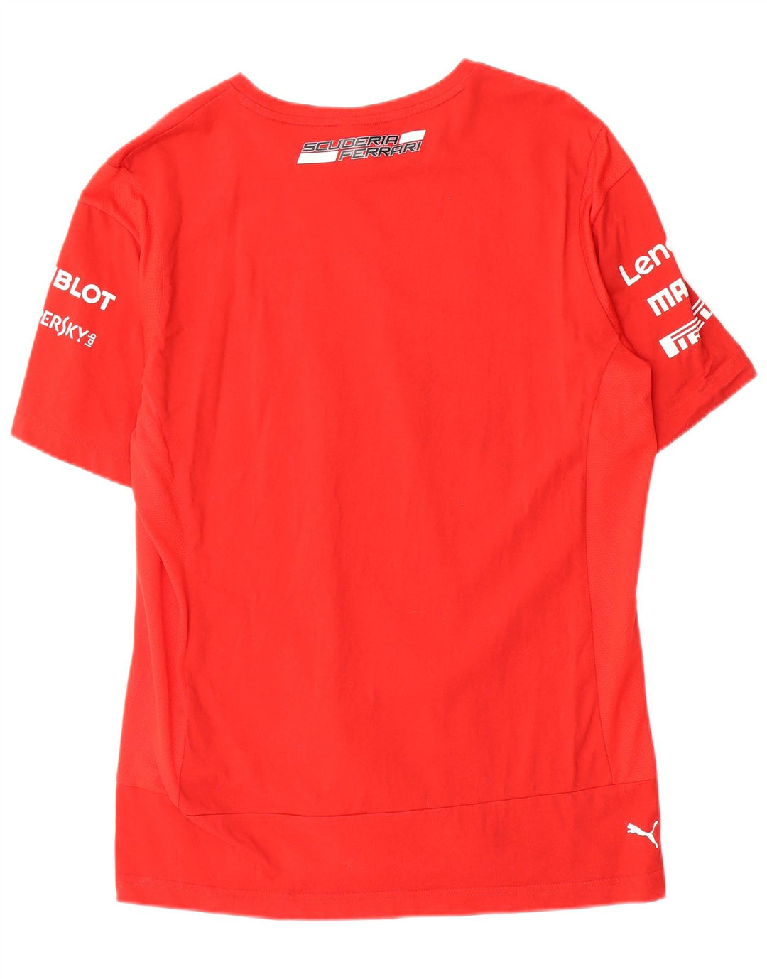 Męski T-shirt Puma Ferrari z grafiką, duży, czerwony, bawełniany