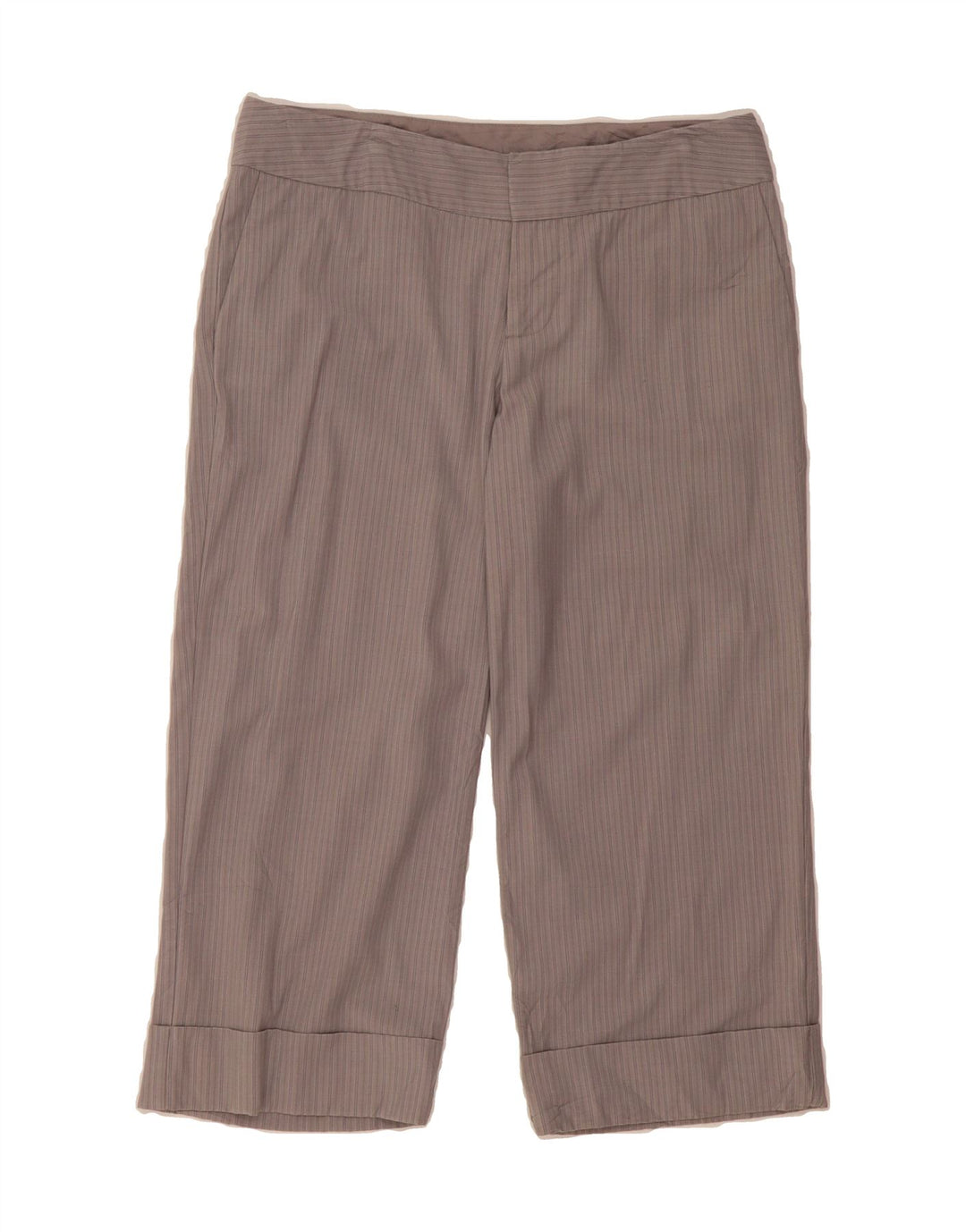 MOSSIMO Womens Straight Capri Trousers US 6 Medium W32 L21 Pink Pinstripe Vintage Mossimo and Second-Hand Mossimo from Messina Hembry 