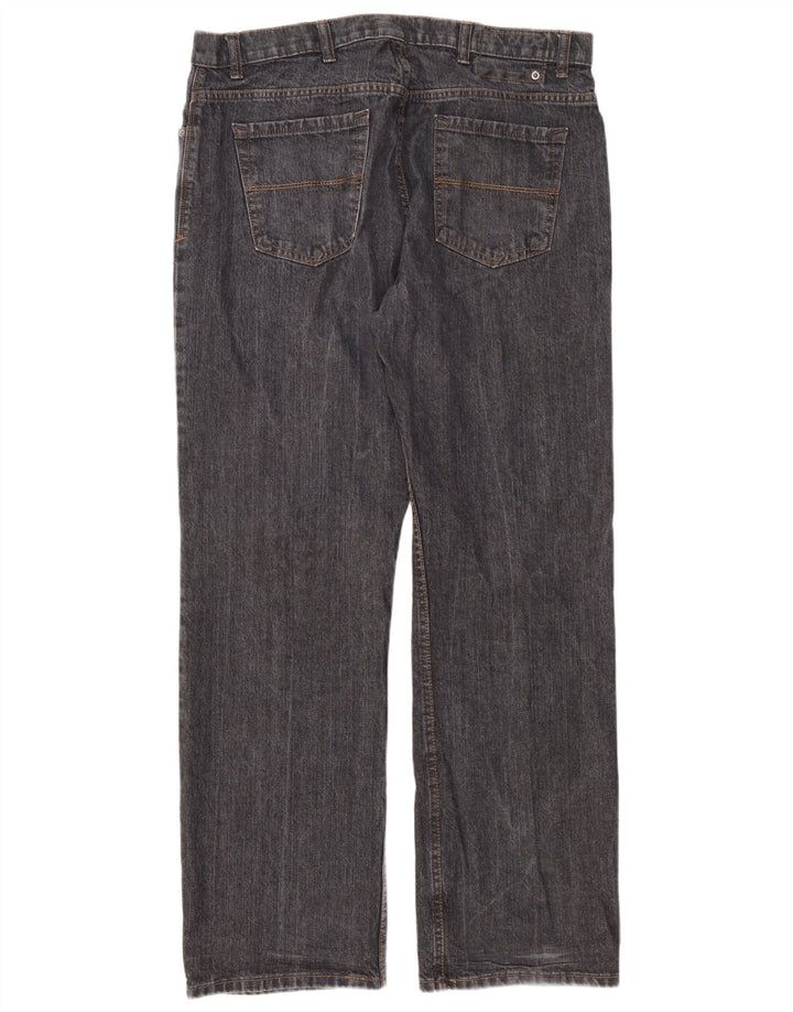 Niebieskie dżinsy męskie Marks & Spencer Straight Straight Straight W38 L31 Szare