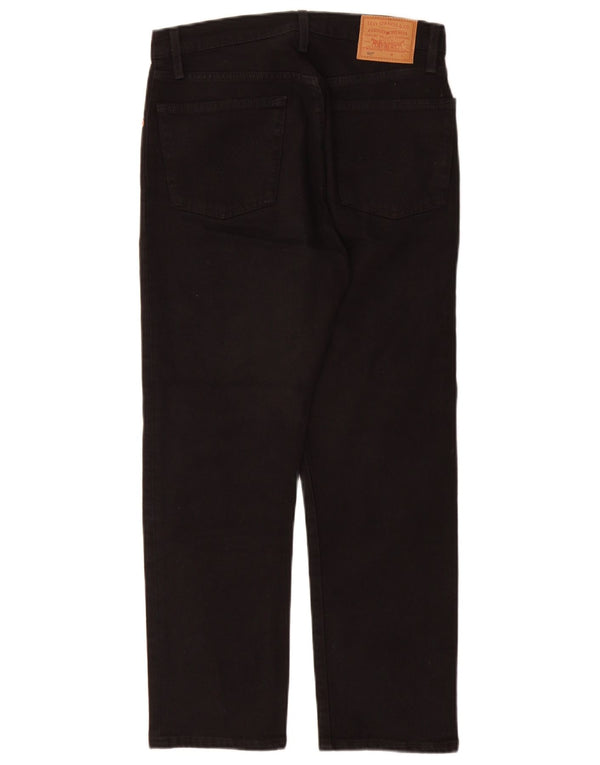 Levi's Womens 501 Straight Jeans W27 L26 Black Cotton