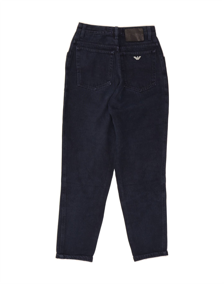 ARMANI Womens Tapered Jeans W24 L27 Navy Blue Vintage Armani and Second-Hand Armani from Messina Hembry 