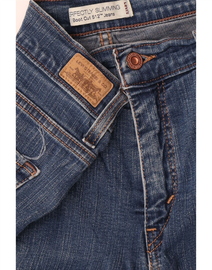 Damskie jeansy Levi's 512 doskonale wyszczuplające Bootcut W32 L31 niebieskie
