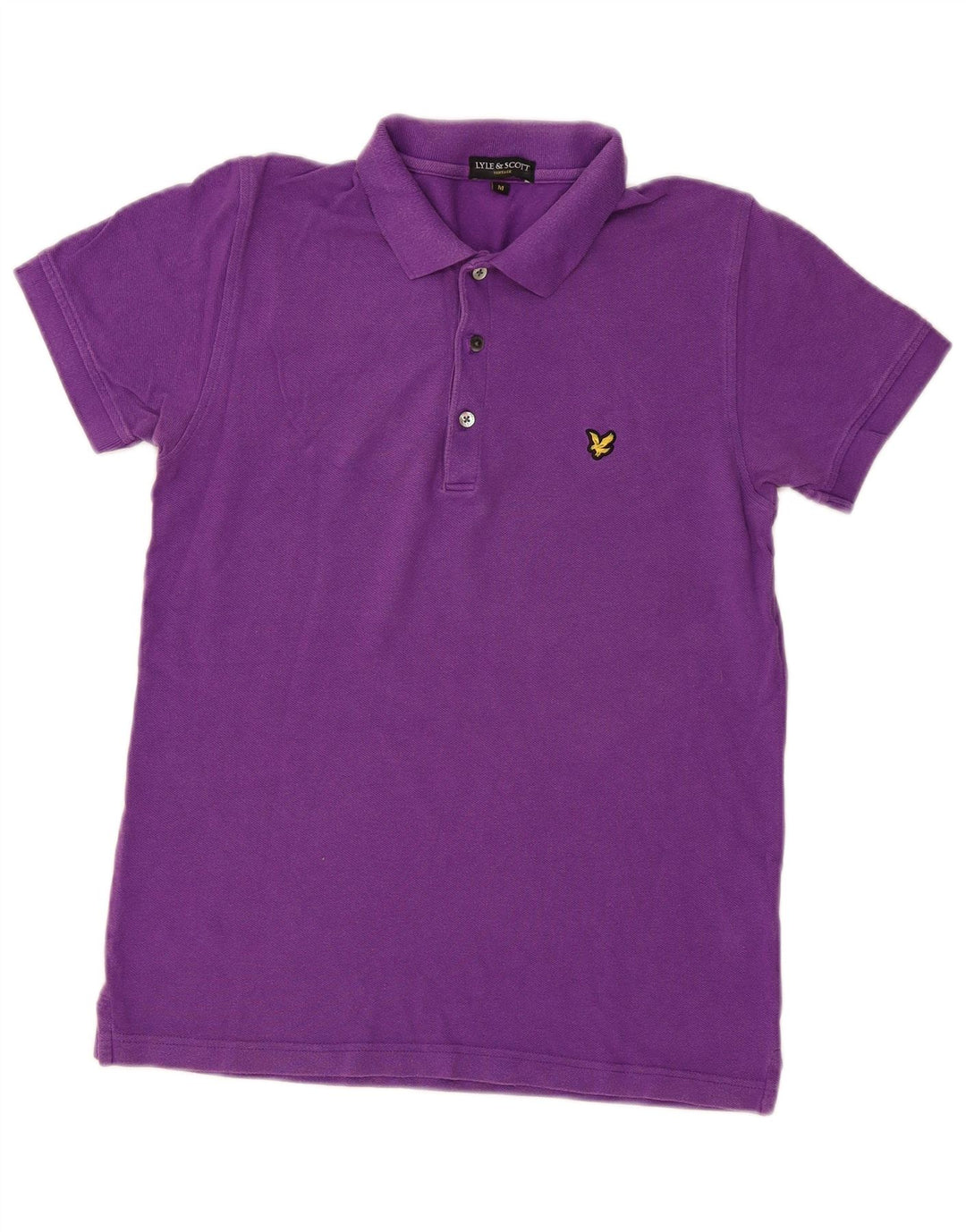 Męska koszulka polo Lyle & Scott, średnia fioletowa bawełna