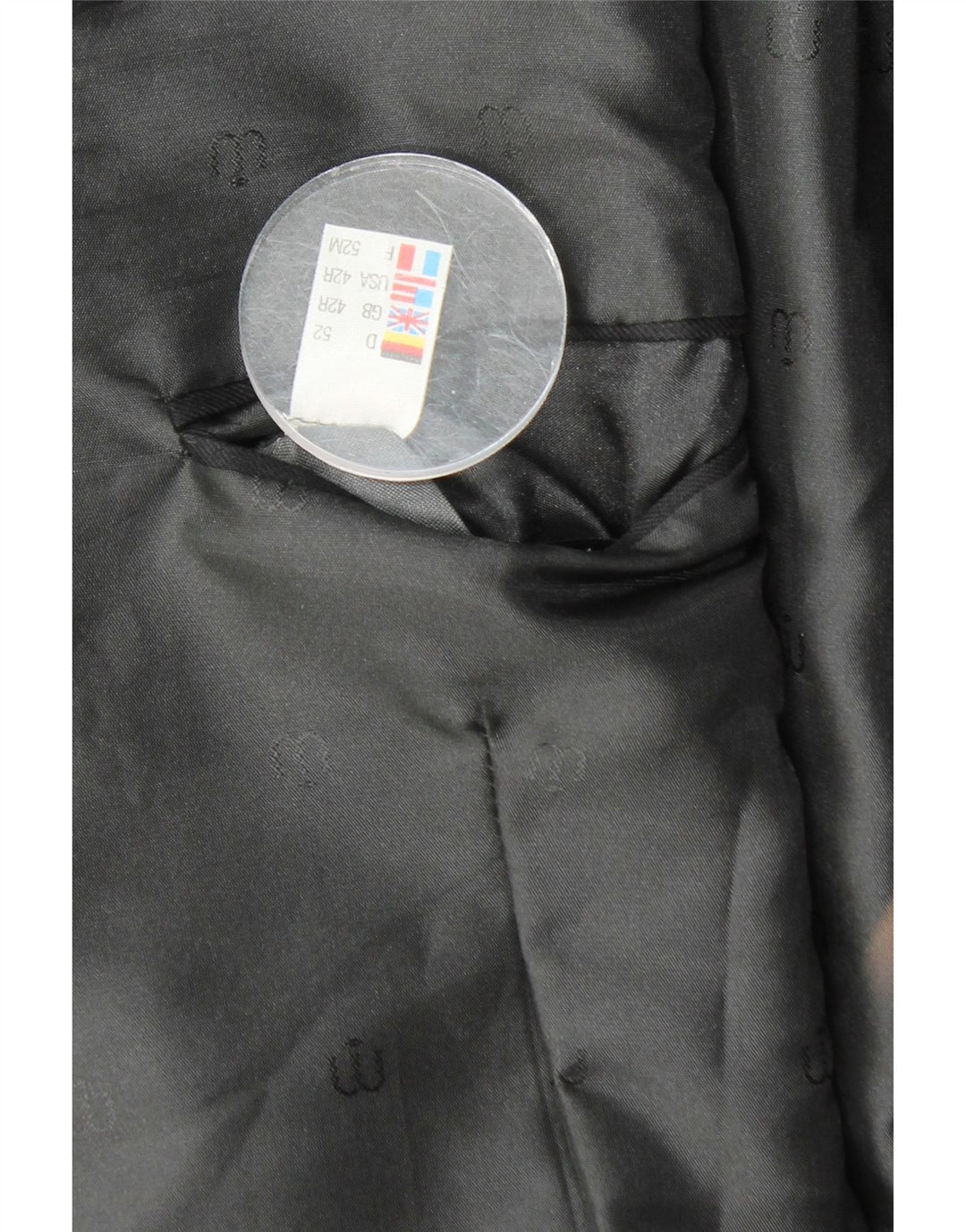 Męska marynarka dwurzędowa WILVORST Crop UK 42 XL w czarne prążki