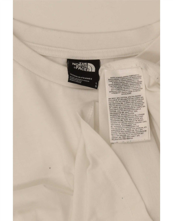 Męski T-shirt z grafiką The North Face, duży, biały, bawełniany
