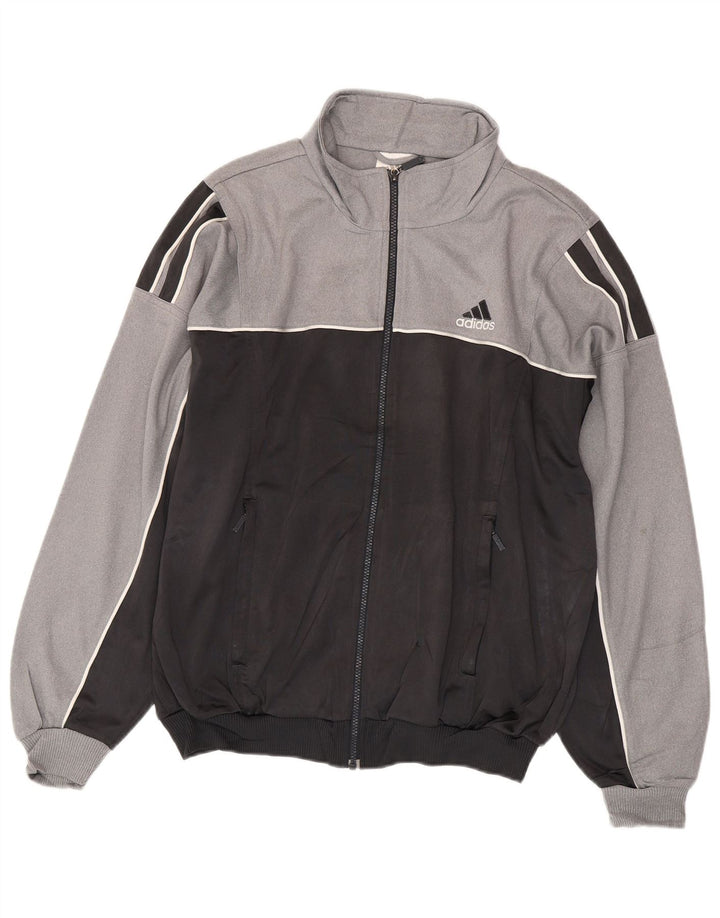Męska kurtka dresowa Adidas Graphic UK 38/40 w kolorze średniego szarego
