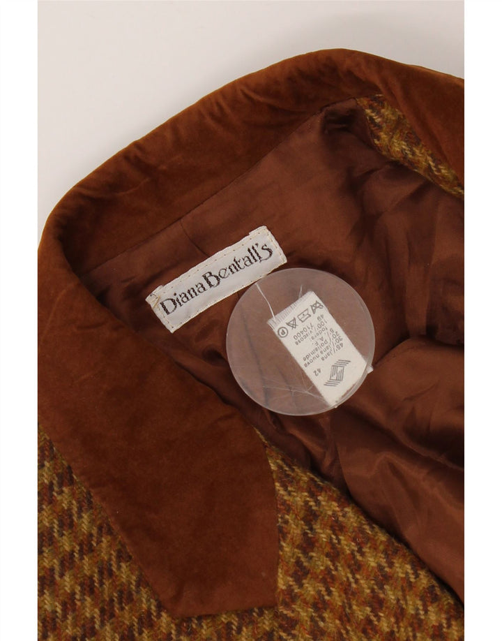 Damska marynarka Diana Bentall IT 42 Średni brąz w pepitkę