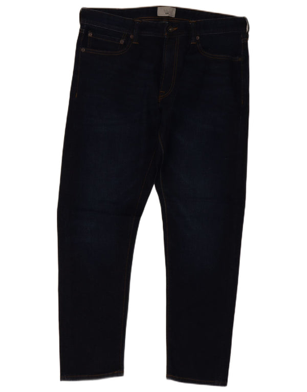 Marks & Spencer Męskie jeansy slim W34 L29 Granatowe, bawełniane