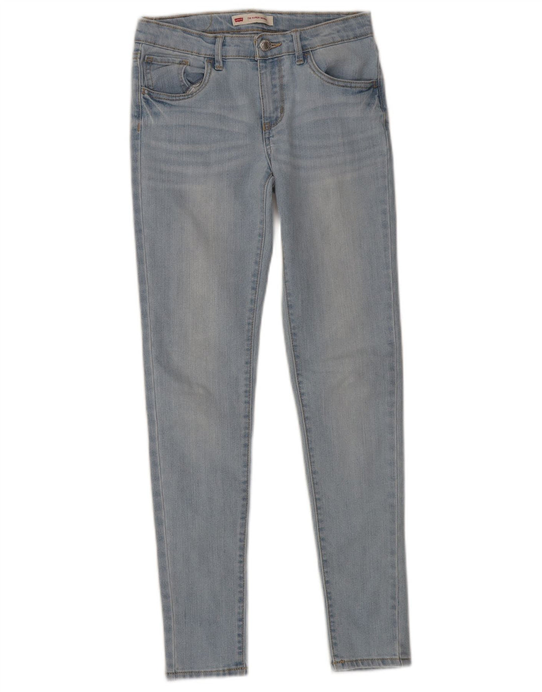 Dżinsy LEVI'S Dziewczęce 710 Super Skinny 11-12 lat W28 L27 Niebieskie bawełniane
