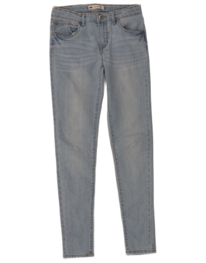 Dżinsy LEVI'S Dziewczęce 710 Super Skinny 11-12 lat W28 L27 Niebieskie bawełniane