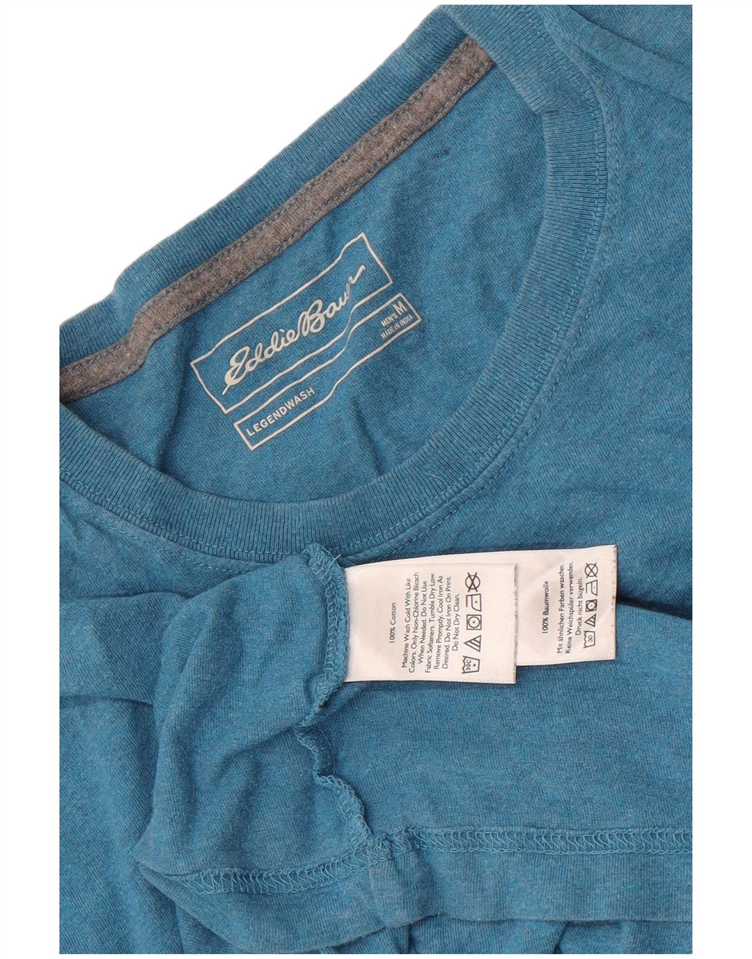 T-shirt męski Eddie Bauer, bawełniany, średni niebieski