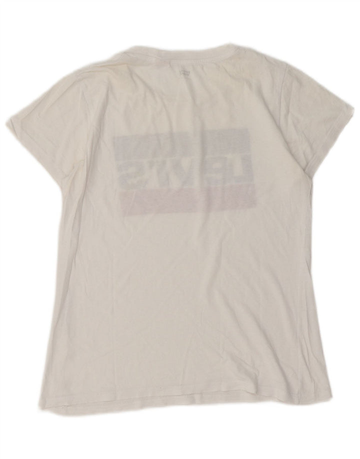 Damska koszulka z grafiką LEVI'S Top UK 10 Small White