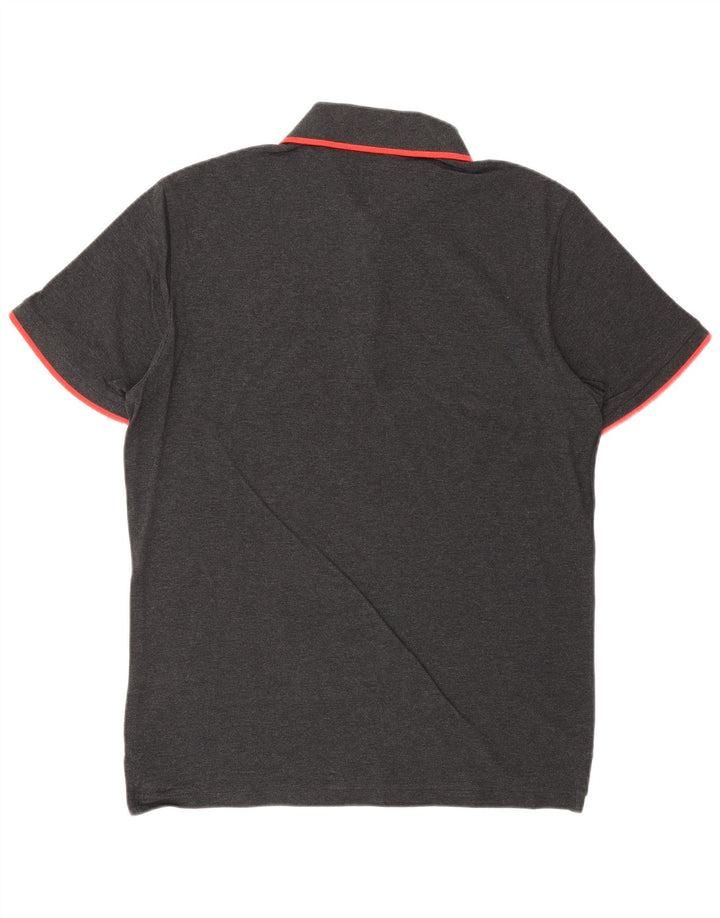 Męska koszulka polo PUMA, średnioszara, bawełniana