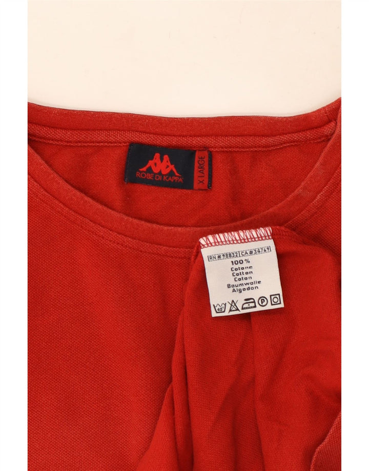 T-shirt męski Kappa Top XL, czerwony, bawełniany