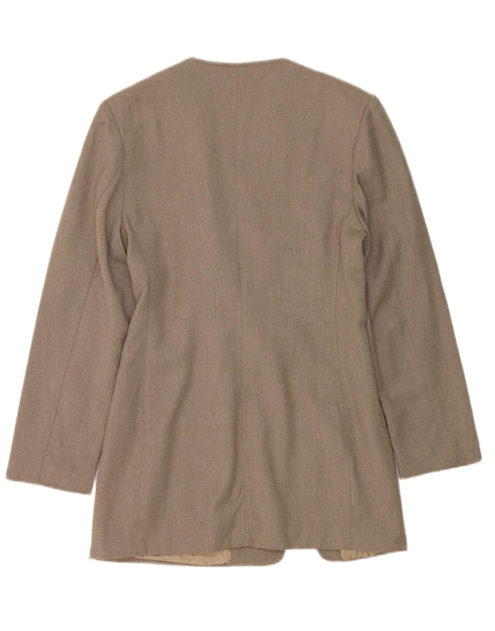 ELISA LANDRI Womens Double Breasted Blazer Jacket UK 10 Small Grey